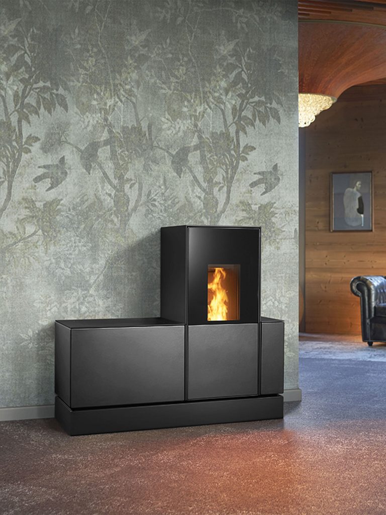 Poêle à granulés design